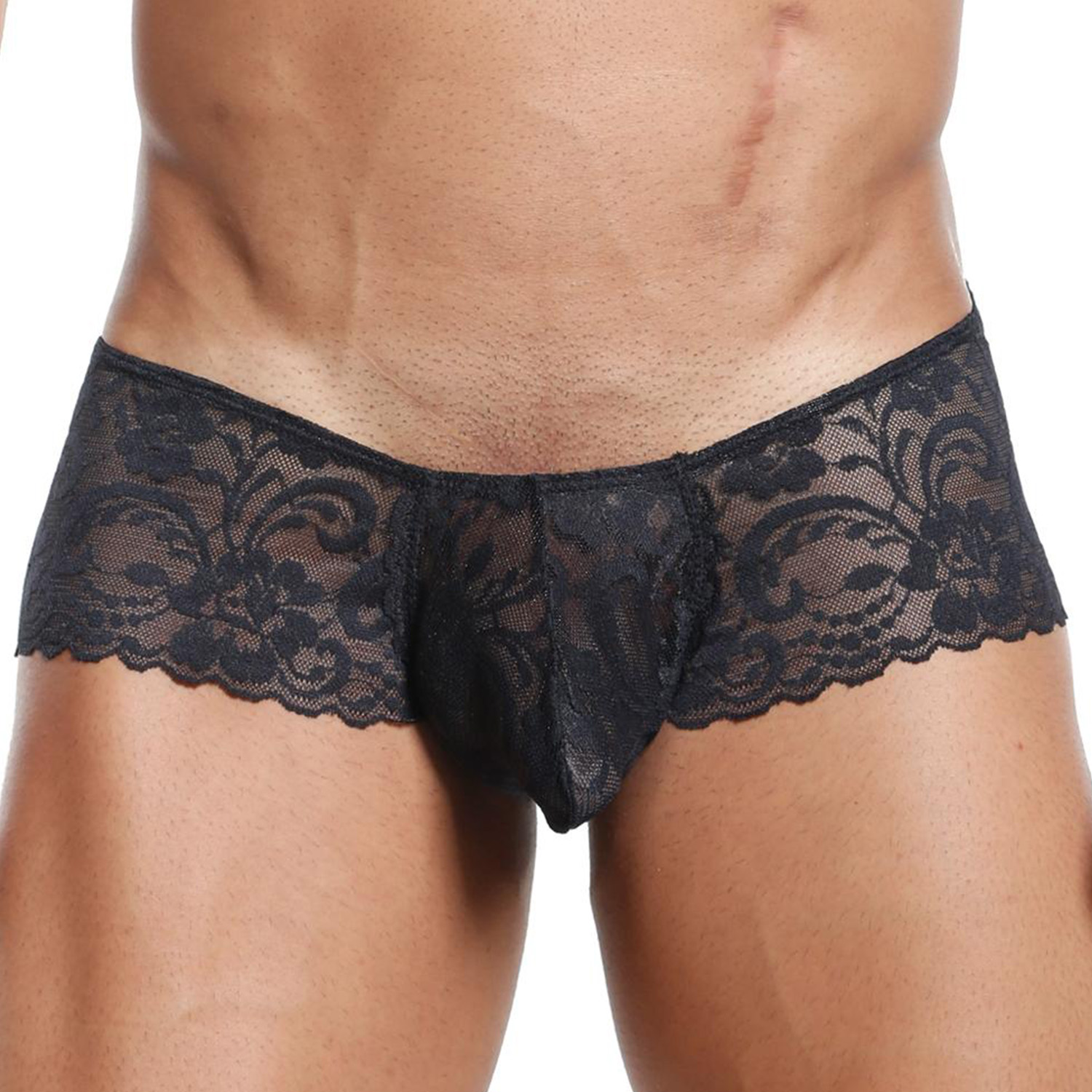 ML-07378-BK-1 Boxer Mens Lingerie for Men - Image 1